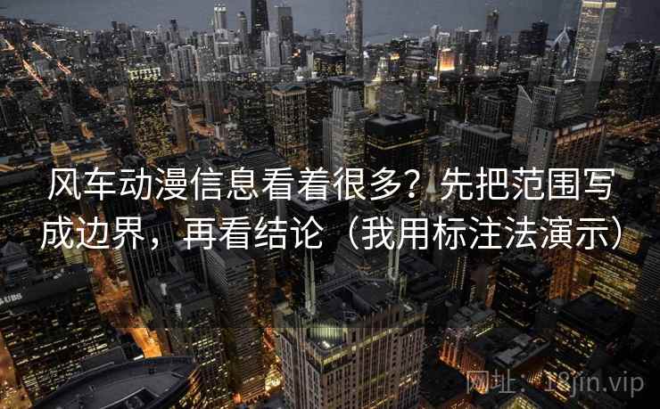 风车动漫信息看着很多？先把范围写成边界，再看结论（我用标注法演示）